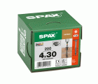SPAX Cabeza de unión plana para el ensamblaje de cuerpos, 4 x 30 mm, 200 unidades, rosca parcial, cabeza de unión, T-STAR plus, 4CUT, BLAX