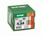 SPAX Cabeza de unión plana para el ensamblaje de cuerpos, 4,0 x 34 mm, 200 unidades, rosca parcial, cabeza de unión, T-STAR plus, 4CUT, BLAX