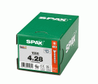 SPAX Tornillo universal, 4 x 28 mm, 1000 piezas, totalmente roscado, cabeza avellanada, T-STAR plus T20, 4CUT, WIROX
