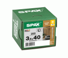 Tornillo SPAX Para Revestimiento Acústico Cabeza Pequeña T-STAR plus T8  4CUT, Rosca Completa Punta WIROX,  200 Uds.