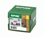 Tornillo SPAX Para Revestimiento Acústico Cabeza Pequeña T-STAR plus T8  4CUT, Rosca Completa Punta WIROX,  200 Uds.