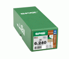 SPAX Tornillo para aislamiento térmico, 6 x 240 mm, rosca de fijación, cabeza avellanada, T-STAR plus T30, 4CUT, WIROX, 50 uds.