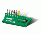 SPAX-BITBOX T-STAR plus, 6 Bits, T10, T15, T20, T25, T30, T40, portabits, 1 unidad