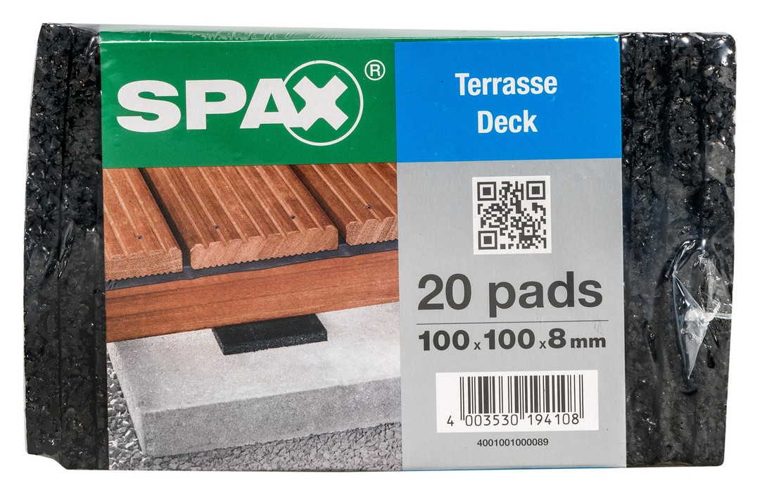 SPAX Almohadilla aislante, 20 unidades