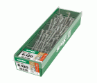 SPAX Tornillo de ajuste, cabeza plana, T-STAR plus, ranuras de retención, 4CUT, WIROX, 120 mm, 60 uds