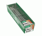 SPAX Tornillo de ajuste, cabeza plana, T-STAR plus, ranuras de retención, 4CUT, WIROX, 145 mm, 25 uds