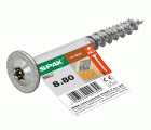 SPAX construcciones en madera, cabeza arandela, 8 x 80 mm, 1 unidad, Rosca completa, T-STAR plus T40, 4CUT, WIROX