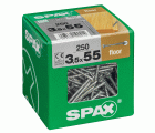 SPAX para suelos de madera maciza, 3,5 x 55 mm, 250 unidades, Rosca parcial, Cabeza plana, T-STAR plus T10, Punta CUT, WIROX
