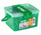 SPAX para suelos de madera maciza, 3,5 x 55 mm, 350 unidades, Rosca parcial, Cabeza plana, T-STAR plus T10, Punta CUT, WIROX