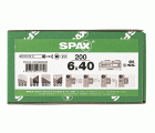 SPAX tipo ND, taco clavo 6 x 40 mm, 200 unid.