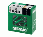 SPAX tipo ND, taco clavo 6 x 40 mm, 50 unid.
