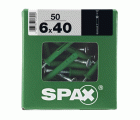 SPAX tipo ND, taco clavo 6 x 40 mm, 50 unid.