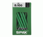 SPAX tipo ND, taco clavo 8 x 100 mm, 50 unid.