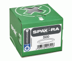 Tapones de plástico para SPAX-RA Cabeza plana, blanco, 500 unidades