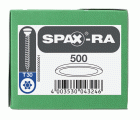 Tapones de plástico para SPAX-RA Cabeza plana, blanco, 500 unidades