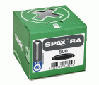 Tapones de plástico para SPAX-RA Cabeza plana, negro , 500 unidades