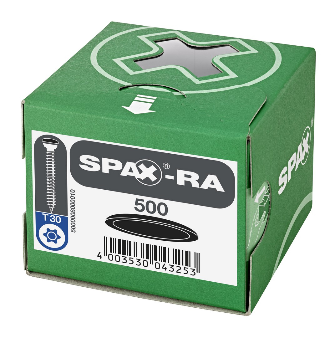 Tapones de plástico para SPAX-RA Cabeza plana, negro , 500 unidades