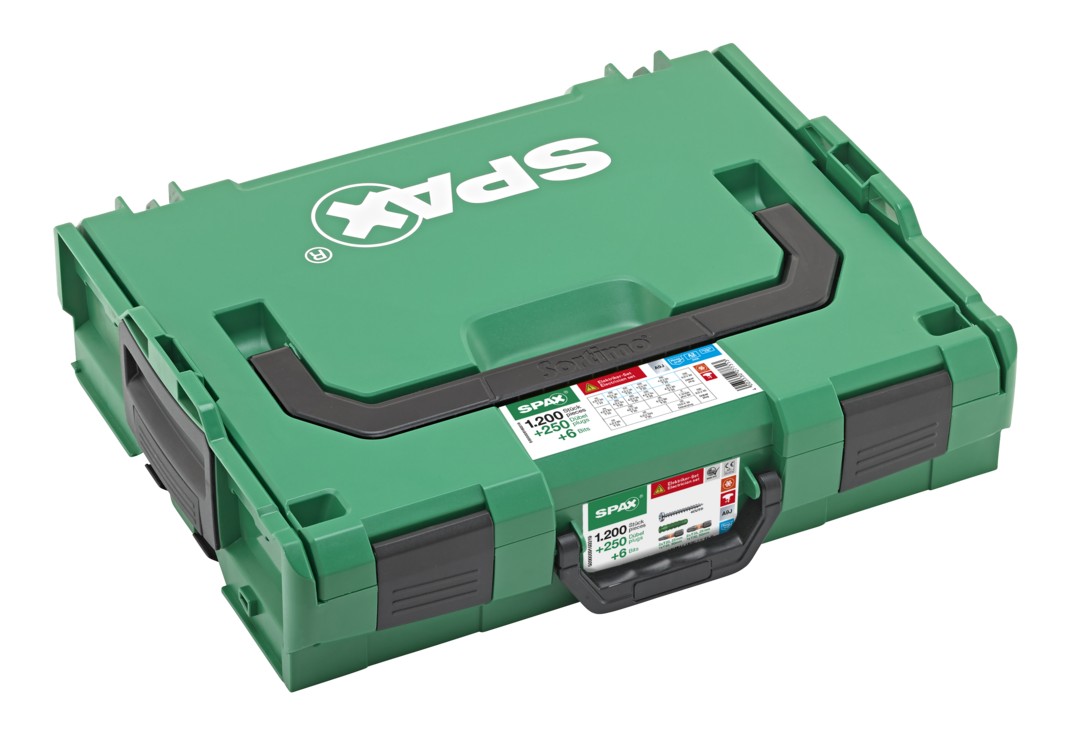 SPAX Maletín de montaje para electricista L-BOXX grande
