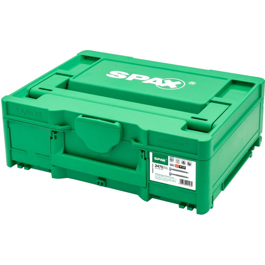 SPAX Box Apilamiento Modular 3 T-Loc T-STAR plus WIROX,  2530 Ud./5 Bits