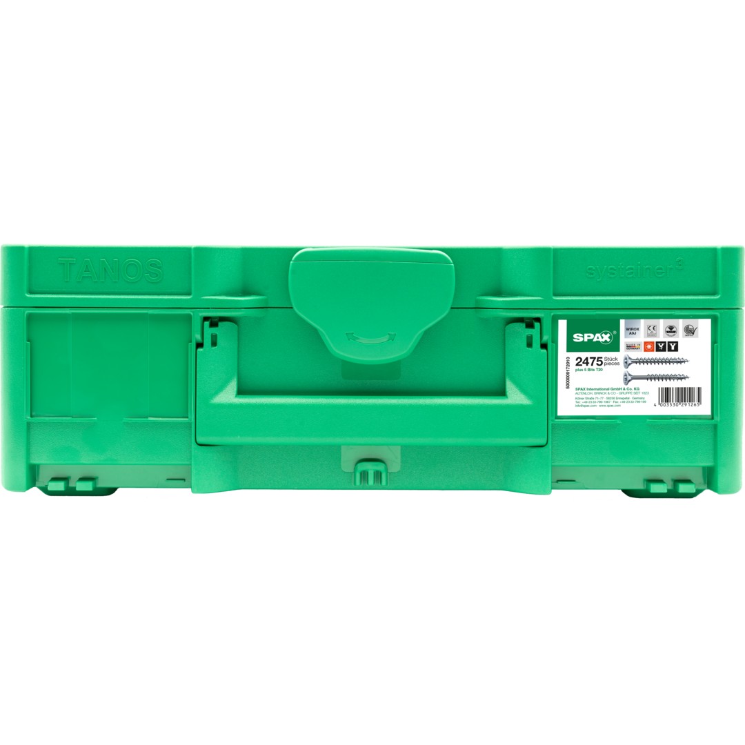 SPAX Box Apilamiento Modular 3 T-Loc T-STAR plus WIROX,  2530 Ud./5 Bits