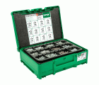 SPAX Box Systainer³ Construcción de muebles T-Loc, Kit de tornillos con 12 dimensiones, Cabeza plana, 2900 UD./5 bits, T-STAR plus, 4CUT, WIROX