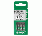 SPAX Bit T-STAR plus T 20, 6,4 x 25 mm, 5 unidades
