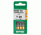 SPAX Bit T-STAR plus T 25, 6,4 x 25 mm, 5 unidades
