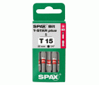 SPAX Bit T-STAR plus T 15, 6,4 x 50 mm, 5 unidades