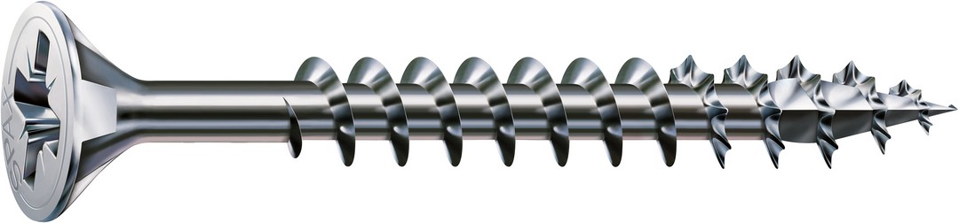 SPAX Tornillo universal, 3,5 x 50 mm, 200 unidades, Rosca completa, Cabeza plana, Ranura en cruz Z2, 4CUT, WIROX