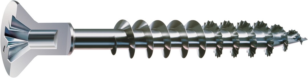 SPAX Tornillo universal con taladro en la cabeza, 4,5 x 30 mm, 25 unidades, Rosca completa, Cabeza plana, Ranura en cruz Z2, Punta S, WIROX