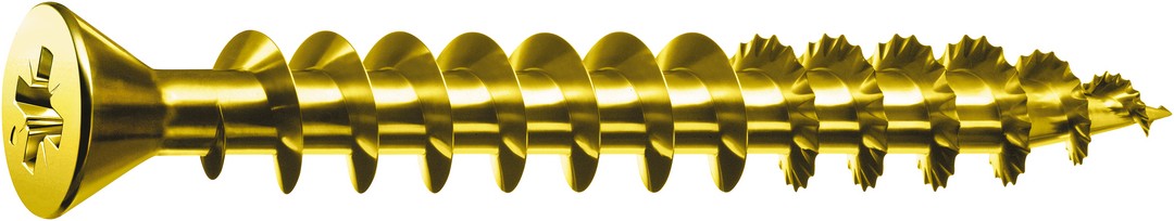 SPAX Tornillo universal, 3 x 10 mm, 1000 unidades, Rosca completa, Cabeza plana, Ranura en cruz Z1, Punta S, YELLOX