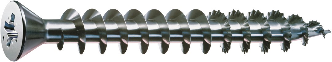 SPAX Tornillo universal, 3 x 10 mm, 1000 unidades, Rosca completa, Cabeza plana, Ranura en cruz Z1, Punta S, WIROX