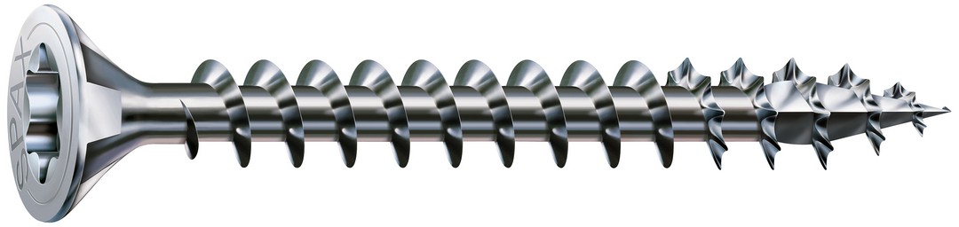 SPAX Tornillo universal, 3,5 x 12 mm, 25 unidades, Rosca completa, Cabeza plana, T-STAR plus T20, 4CUT, WIROX