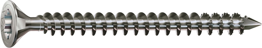 Cabeza Plana SPAX-S Nervios Fresadores T-STAR plus T40 Rosca Completa CUT A2 50 Ud., 100 mm