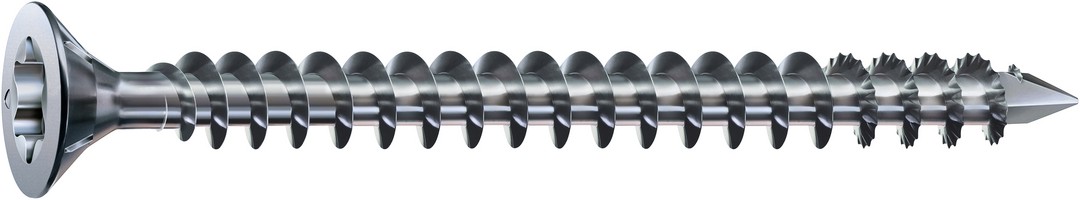 SPAX Tornillo para construcciones en madera, 12 x 200 mm, 25 unidades, Rosca completa, Cabeza plana, T-STAR plus T50, Punta CUT, WIROX