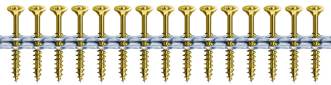 SPAX Tornillo universal encintados, 4 x 60 mm, 200 unidades, Rosca parcial, Cabeza plana, T-STAR plus T20, 4CUT, YELLOX
