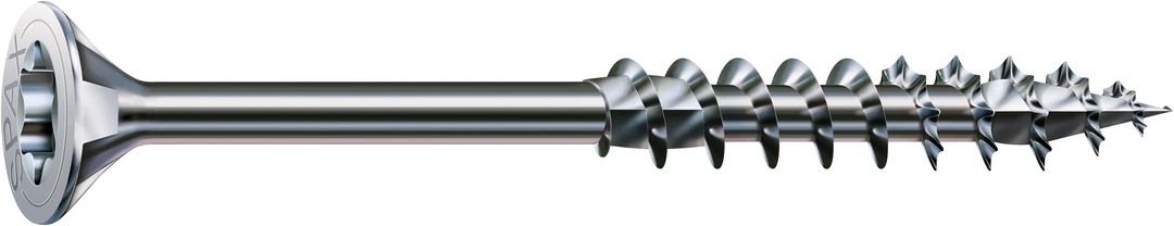 SPAX Tornillo universal, 6 x 160 mm, 6 unidades, Rosca parcial, Cabeza plana, T-STAR plus T30, 4CUT, WIROX