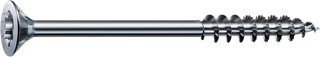 SPAX Tornillo para construcción en madera, 12 x 100 mm, 25 unidades, rosca parcial, cabeza plana, T-STAR plus T50, punta S, WIROX