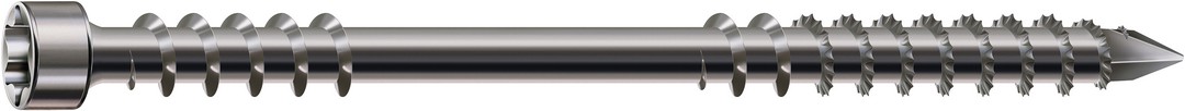 SPAX Tornillo vías y pasarelas, 8 x 120 mm, 50 unidades, Rosca de fijación, Cabeza cilíndrica, T-STAR plus T40, Punta CUT, Acero inoxidable A4