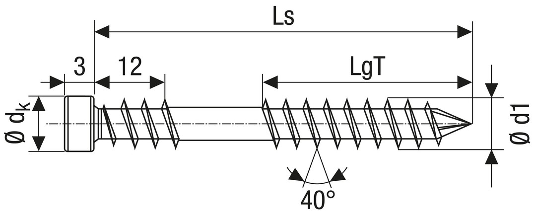 SPAX Tornillo para terraza, 6x50 mm, 200 ud., Rosca de fijación, Cabeza cilíndrica, T-STAR plus, Punta CUT, Acero inoxidable A4