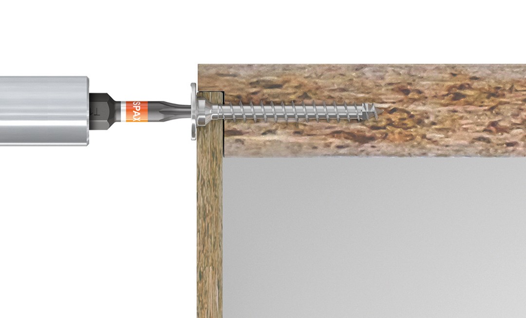 SPAX Box Systainer³ Construcción de muebles T-Loc, Kit de tornillos con 12 dimensiones, Cabeza plana, 2900 UD./5 bits, T-STAR plus, 4CUT, WIROX