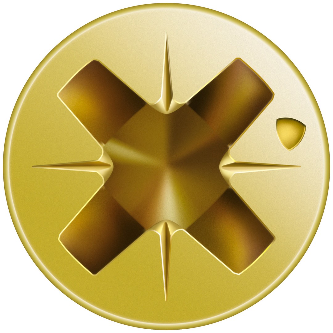 SPAX Tornillo para listones de madera, 3,5 x 40 mm, 200 unidades, Rosca parcial, Cabeza plana, Ranura en cruz Z2, Punta CUT, YELLOX