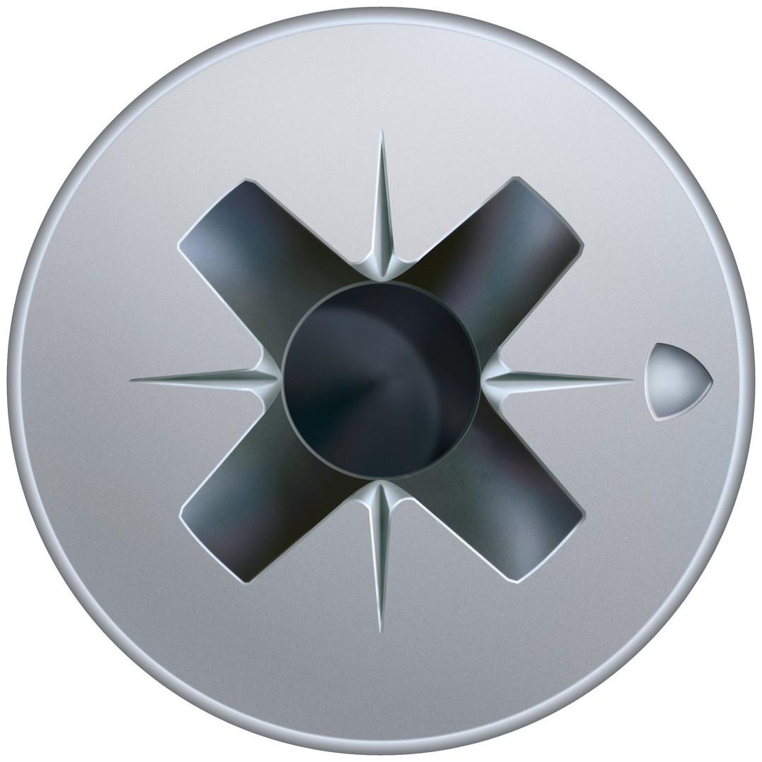 SPAX Tornillo universal con taladro en la cabeza, 4,5 x 20 mm, 1000 unidades, Rosca completa, Cabeza plana, Ranura en cruz Z2, Punta S, WIROX