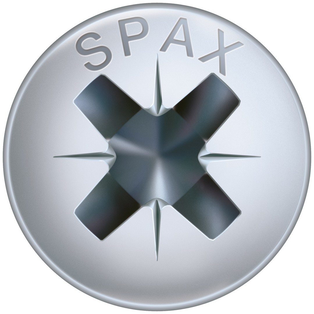 SPAX Tornillo universal, 3,5 x 12 mm, 1000 unidades, Rosca completa, Cabeza redonda, Ranura en cruz Z2, 4CUT, WIROX