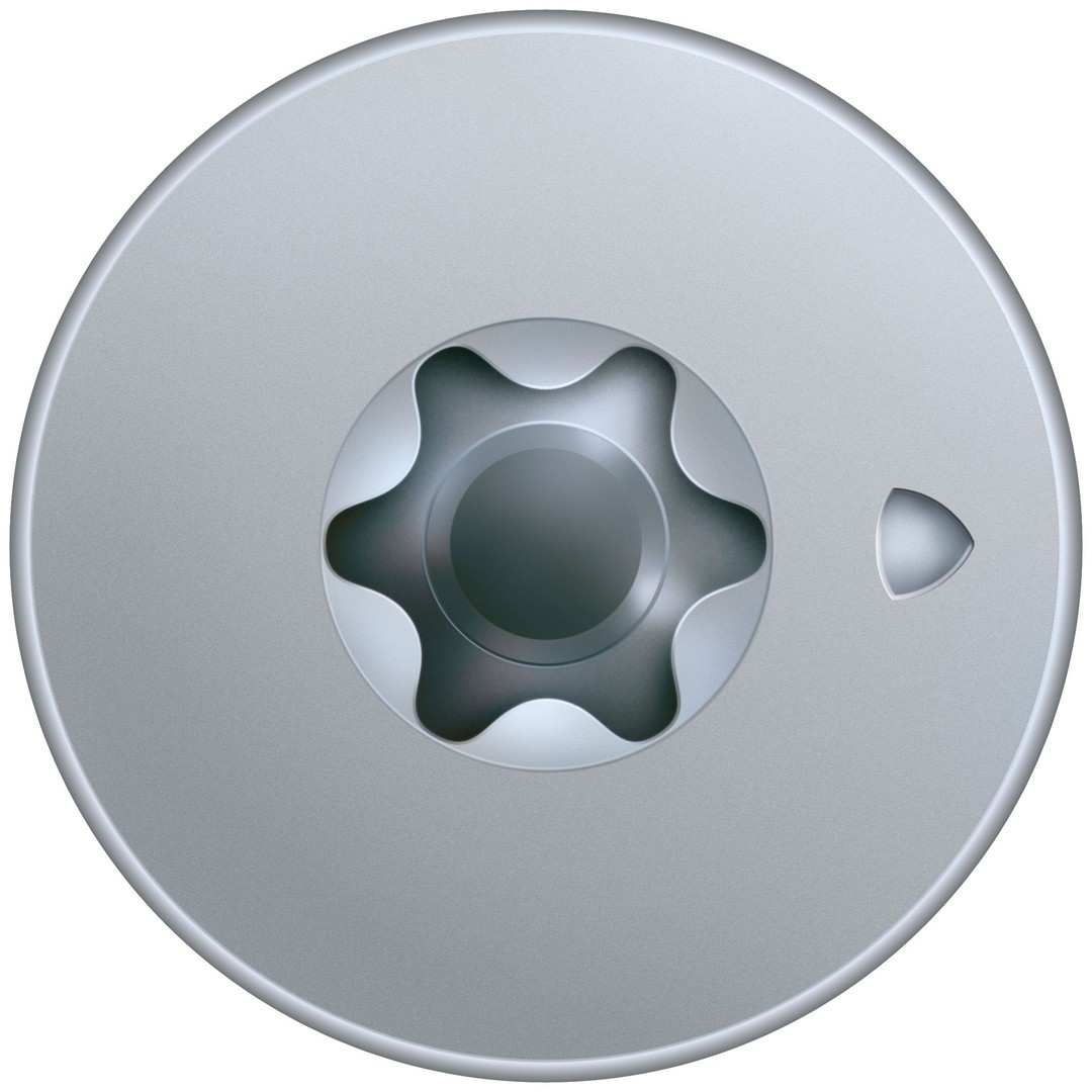 SPAX Cabeza de unión plana para paredes traseras, 3,0 x 20 mm, 300 unidades, rosca completa, cabeza de unión, T-STAR plus, 4CUT, WIROX