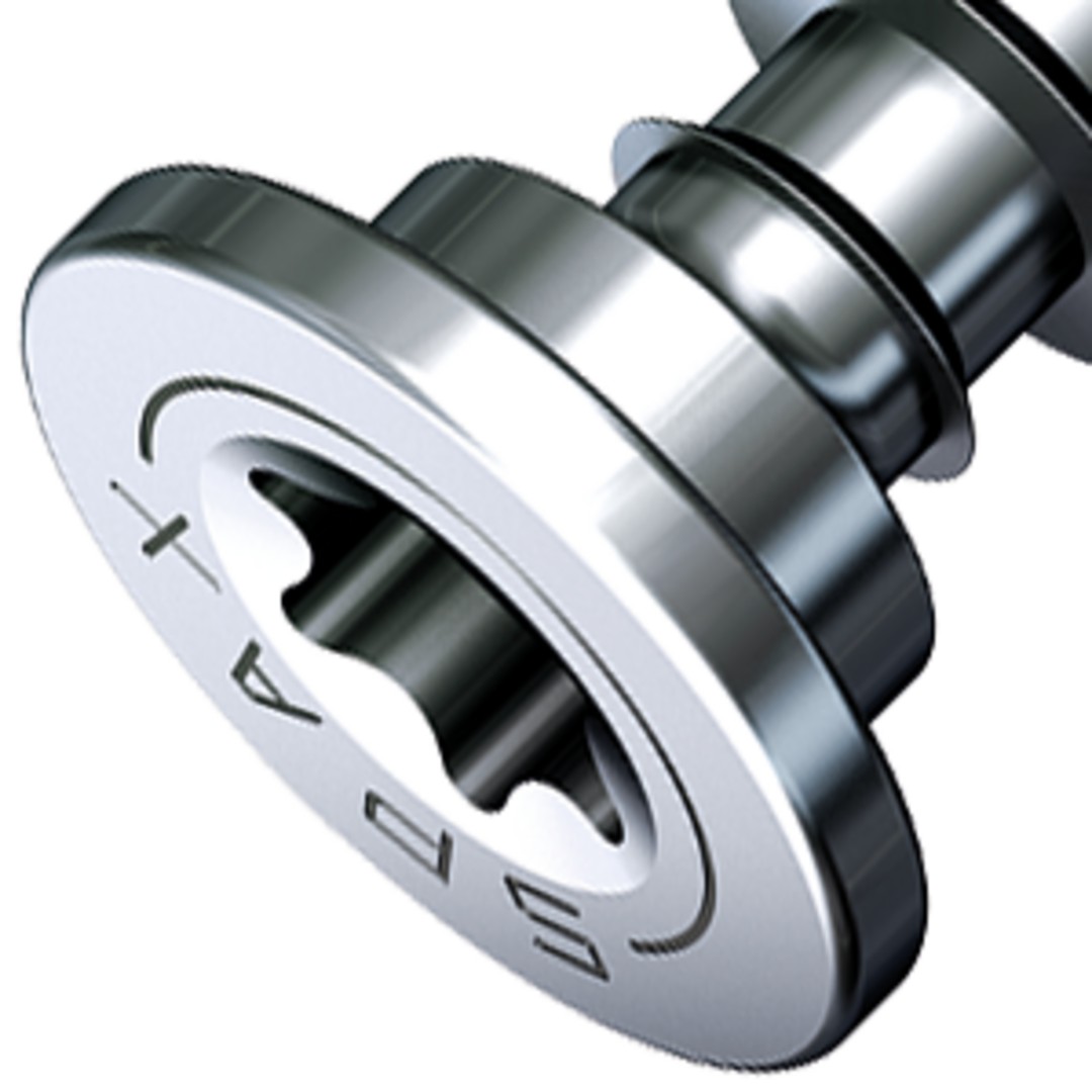 SPAX Tornillo de ajuste, cabeza plana, T-STAR plus, ranuras de retención, 4CUT, WIROX, 60 mm, 75 uds