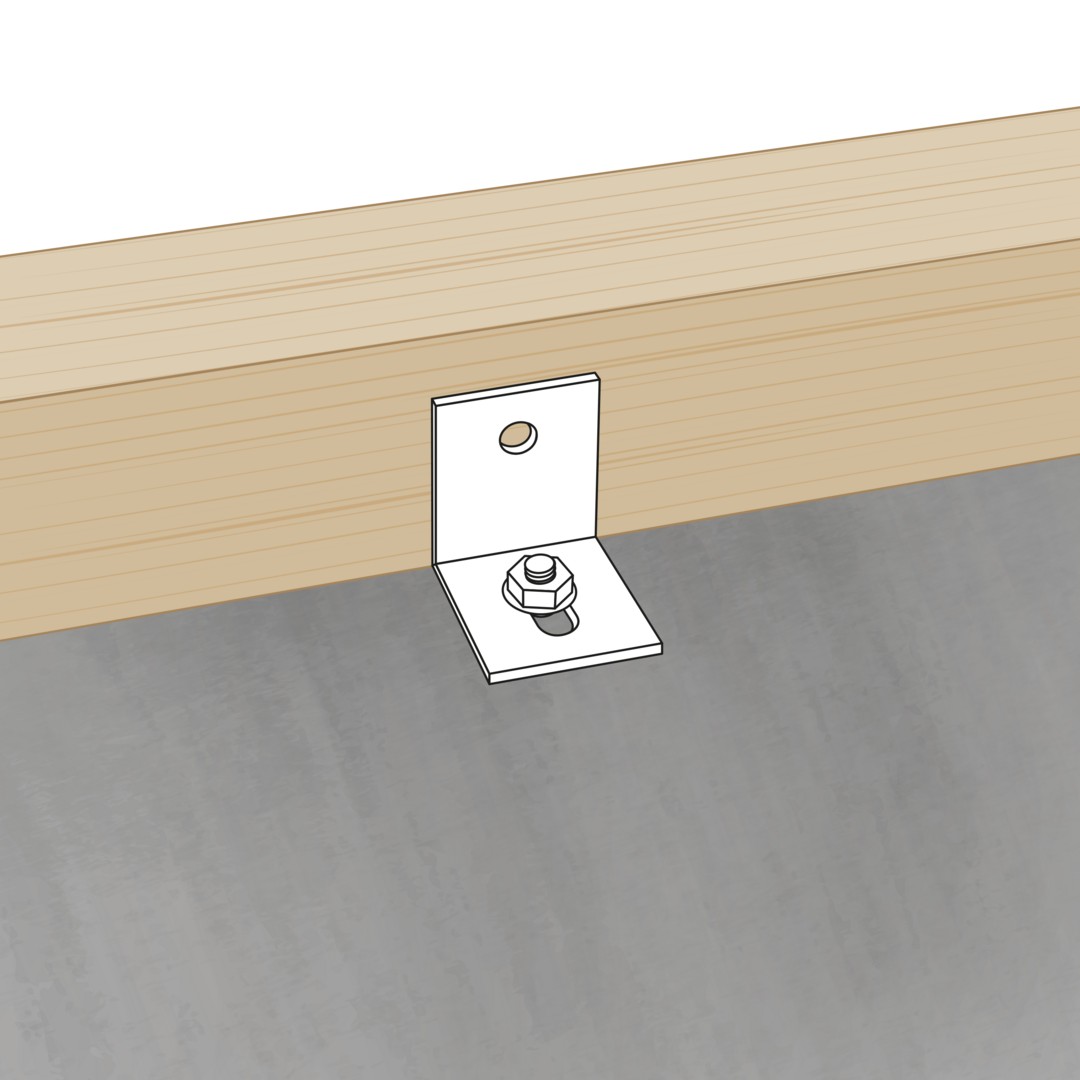 SPAX Escuadra para hormigón tZn L14x45 75x100x60x6,0 - 20 UD.