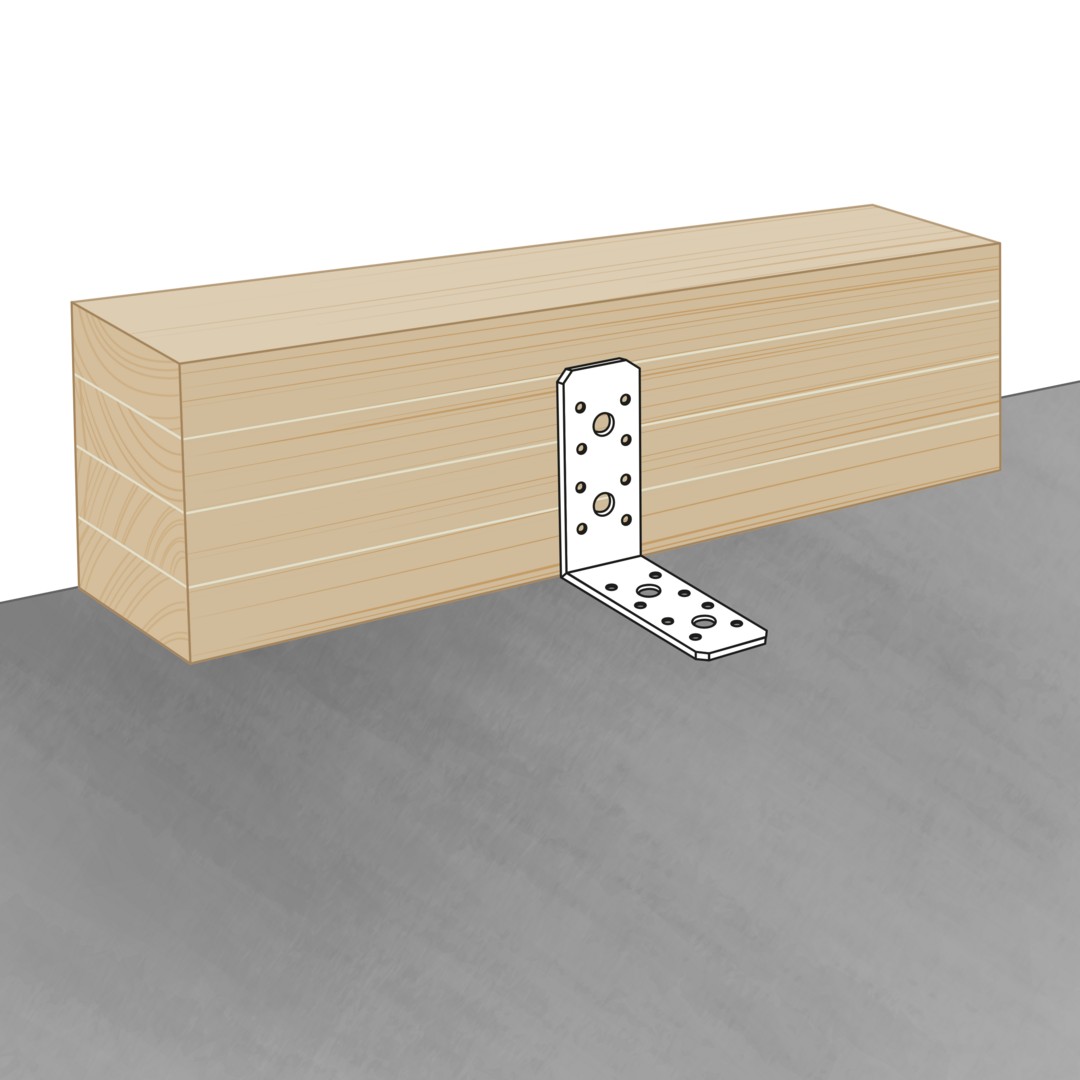 SPAX Elemento de unión angular 50x50x40x2,5 - 150 UD.