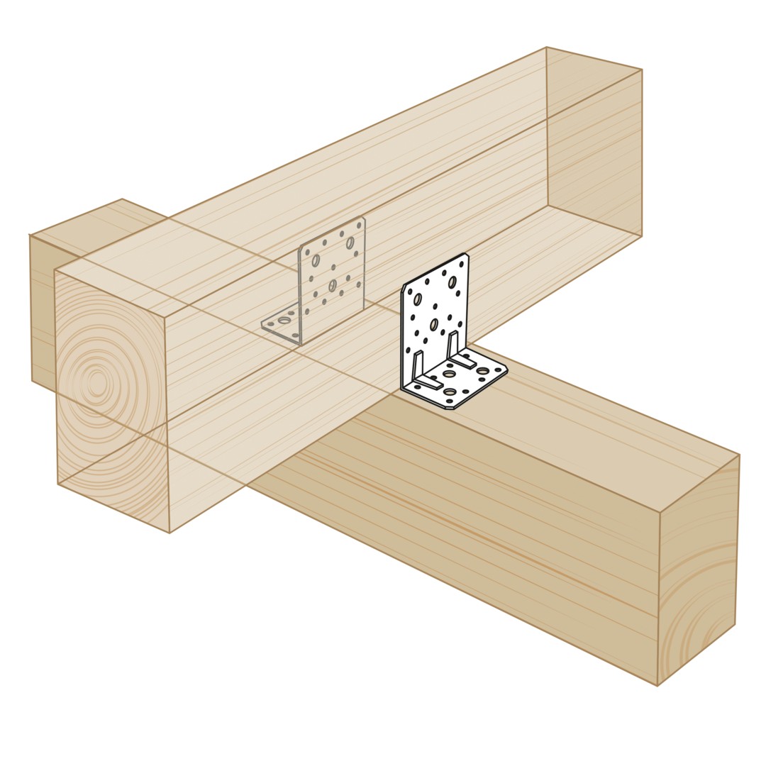 SPAX Elemento de unión angular 90x50x110x3,0 - 50 UD.