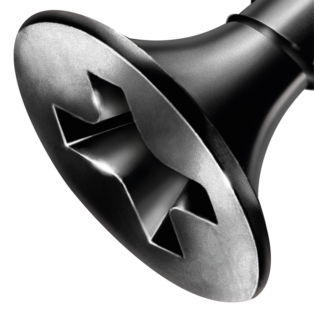 GIX B Rosca gruesa, 3,9 x 30 mm, 150 unidades, Rosca completa, Cabeza de trompeta, Ranura en cruz H2, Punta de aguja, Fosfatado negro